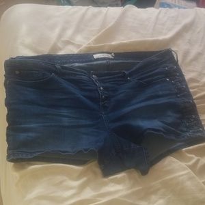 Torrid Denim Braided Shorts
